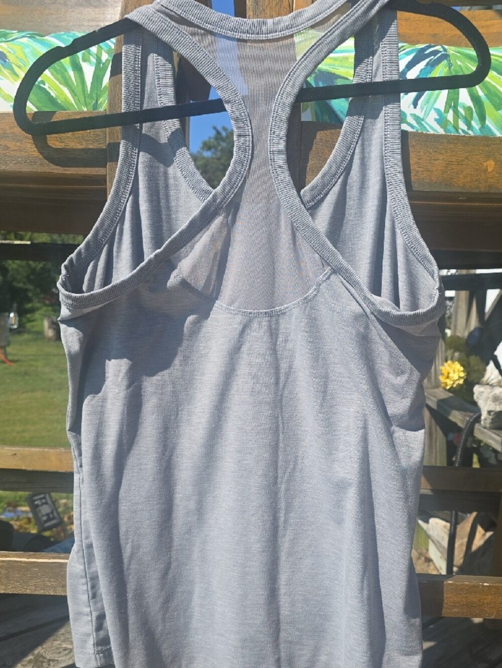 Athletic Works Light Gray Racerback Tank - Picture 3 of 5